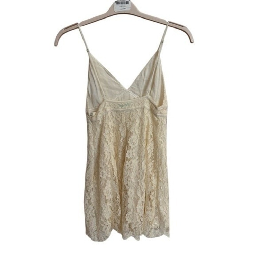 Kimchi Blue Ivory Lace Slip Dress Mini Coquette Cottagecore Rush Week XS - Picture 5 of 7